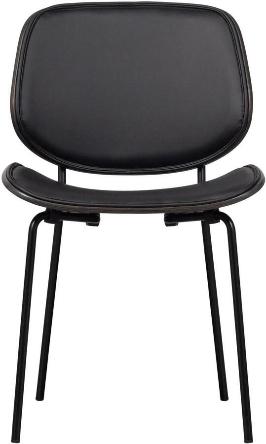 BePureHome WOOOD Close Eetkamerstoelen Hout Zwart Set van 2 - Foto 3
