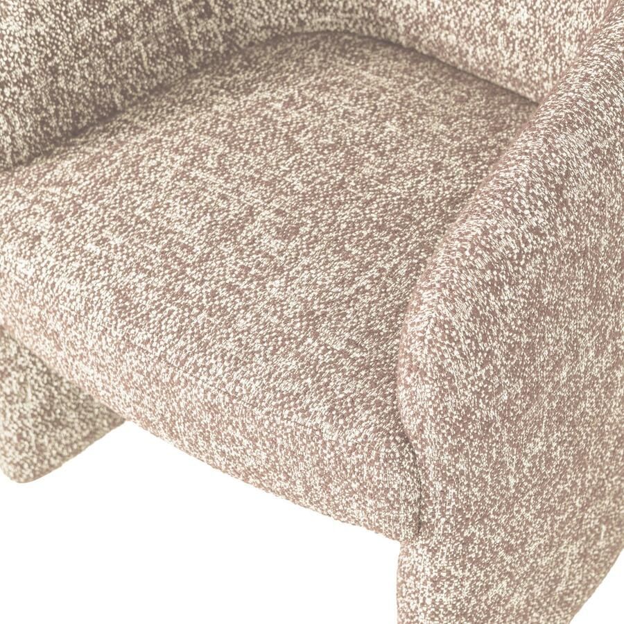 WOOOD Cordo Eetkamerstoel Met Wielen Melange Naturel Beige 83x64x64 cm - Foto 2