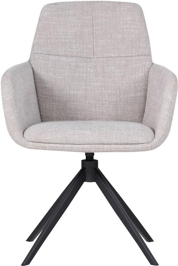 WOOOD Grant Eetkamerstoel Melange Naturel Beige 88x61x63 cm - Foto 2