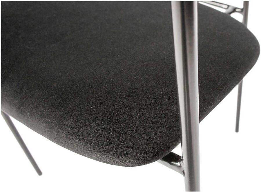 WOOOD Exclusive Ivy Eetkamerstoel Fluweel Zwart Set van 2