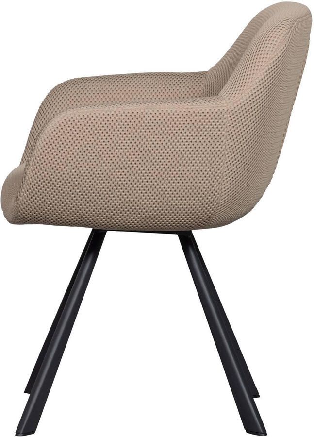 WOOOD Eetkamerstoel Juno Frame van metaal gepolsterd met zacht mesh-stof H 79 cm - Foto 7