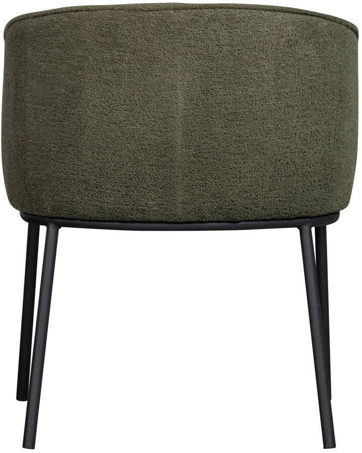 WOOOD Leon Eetkamerstoel Bouclé Forest Green 77x61x63 - Foto 3