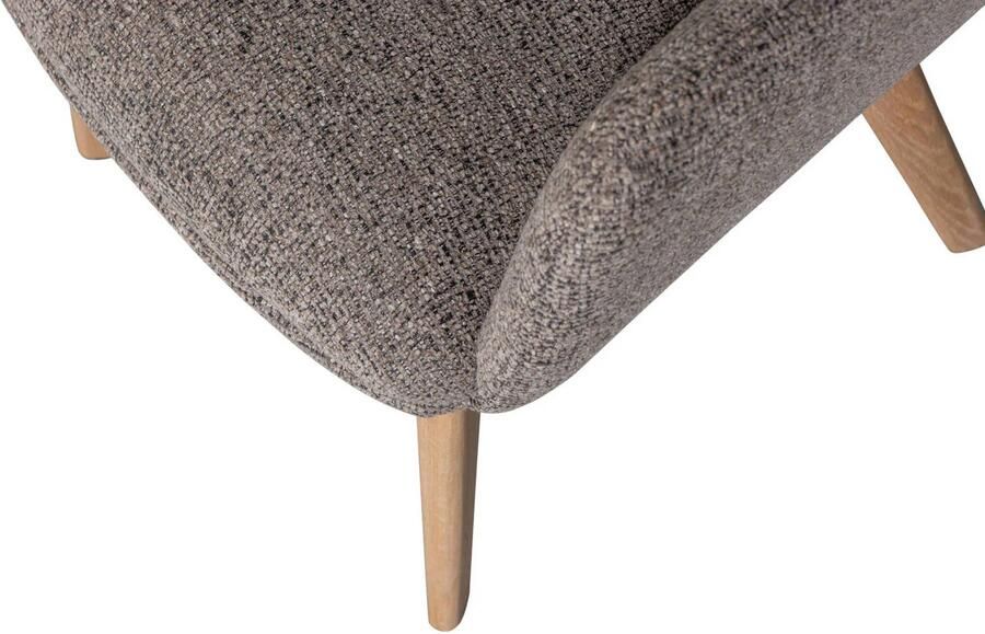 WOOOD Murat Eetkamerstoelen Houten Naturel Poot Taupe Set van 2 - Foto 3