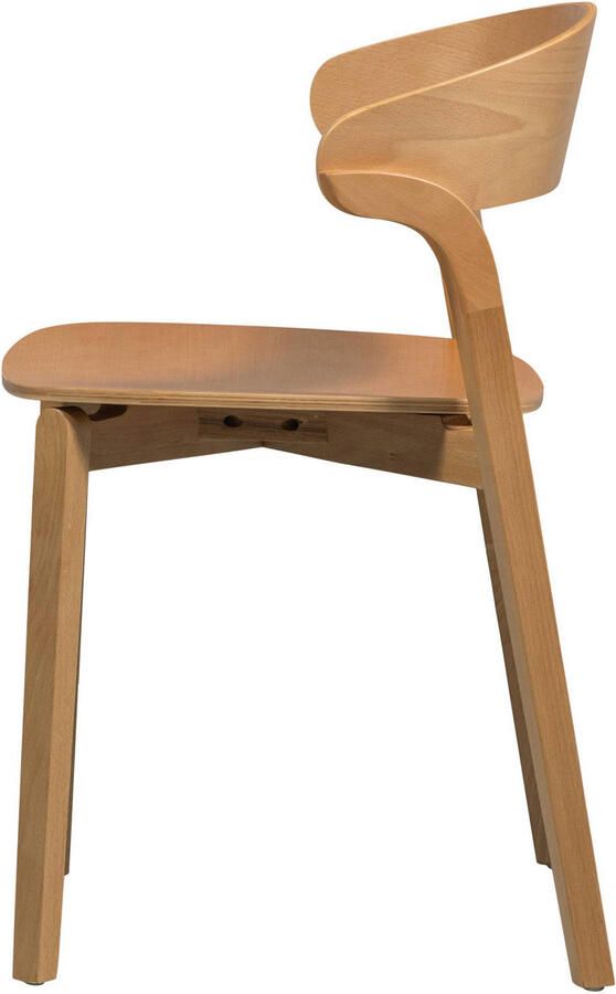 Woood Cras Eetkamerstoelen Naturel Set van 2 - Foto 2