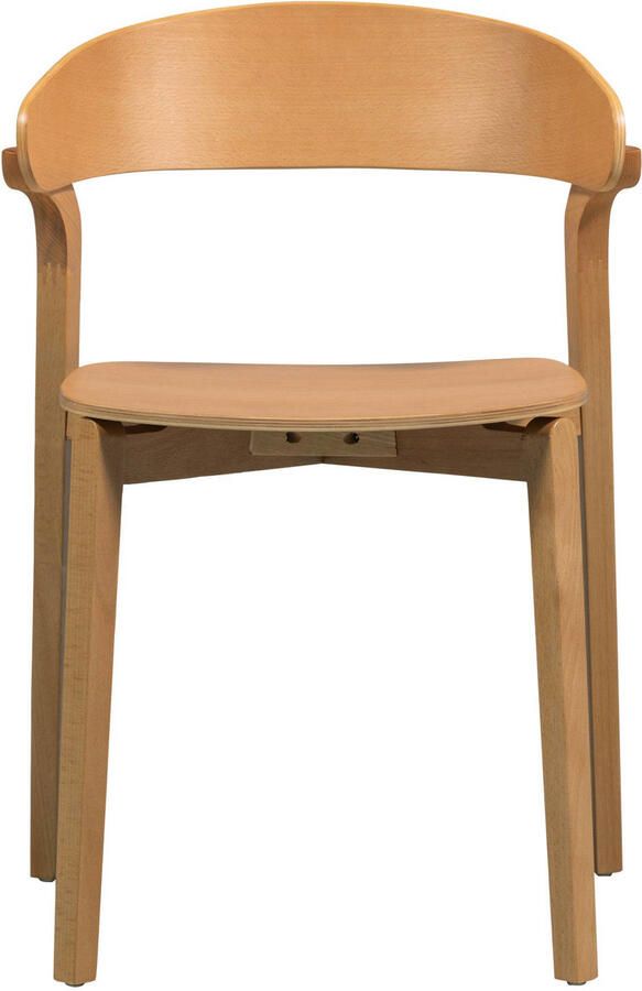Woood Cras Eetkamerstoelen Naturel Set van 2