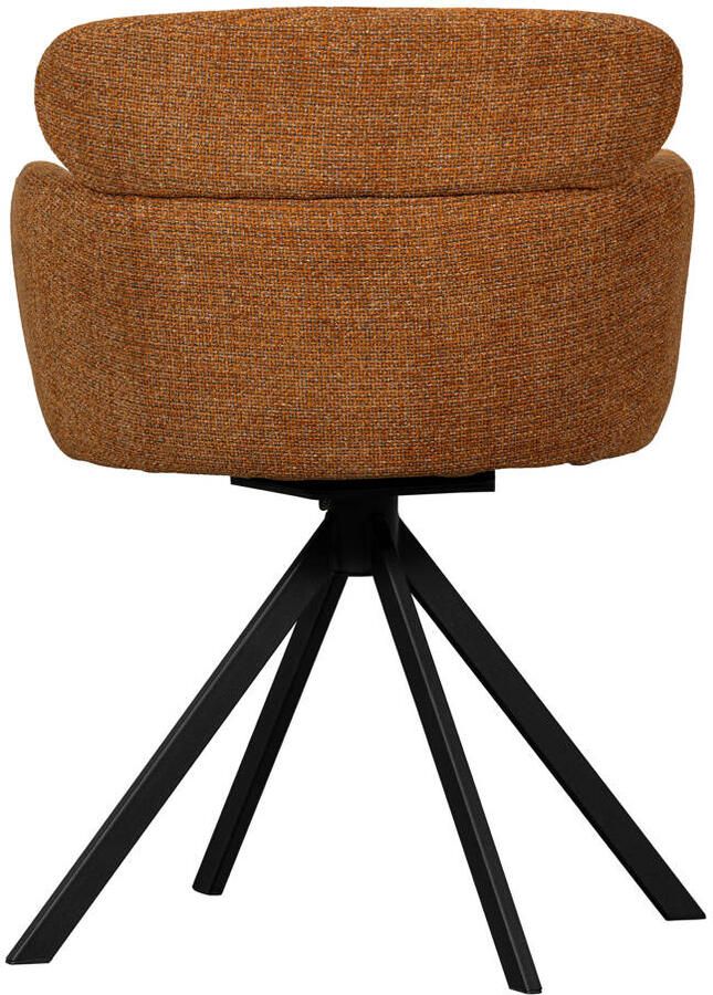 Woood Fenne Draaibare Eetkamerstoelen Polyester Ginger Set van 2 - Foto 2