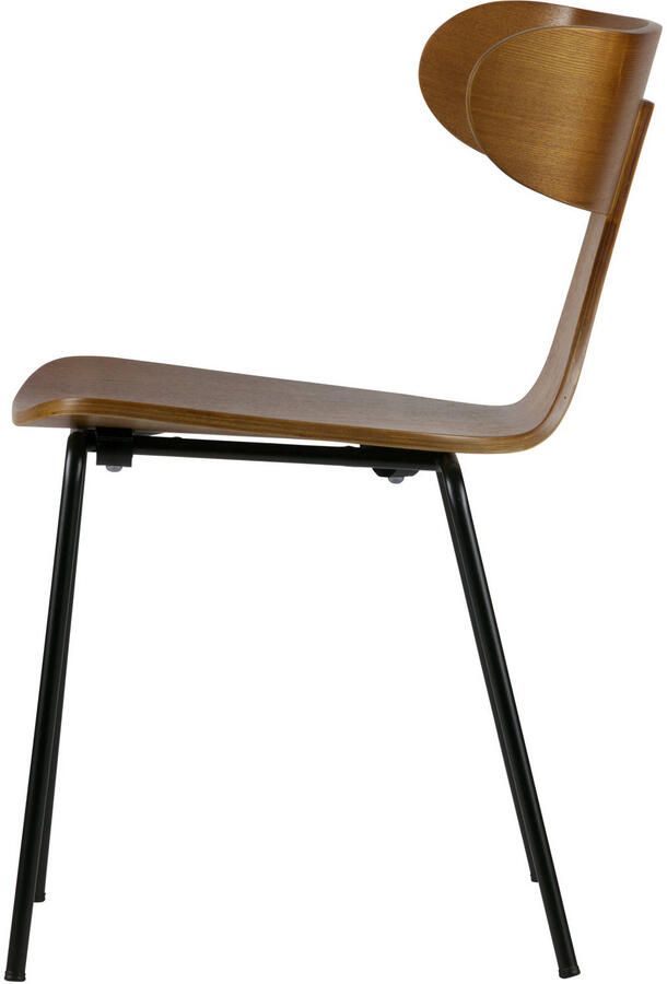 BePureHome eetkamerstoelen Form Hout Bruin Set van 2 - Foto 3