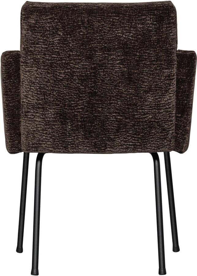 WOOOD Mount Eetkamerstoelen Polyester Donkerbruin Set van 2 - Foto 3
