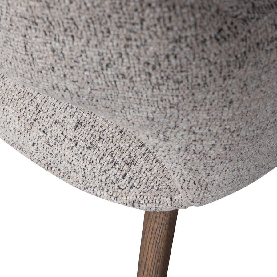 WOOOD Murat Eetkamerstoelen Houten Bruine Poot Naturel Set van 2