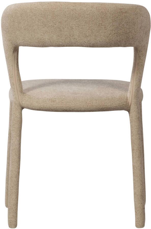 BePureHome Noble Eetkamerstoelen Polyester Zand Set van 2 - Foto 3
