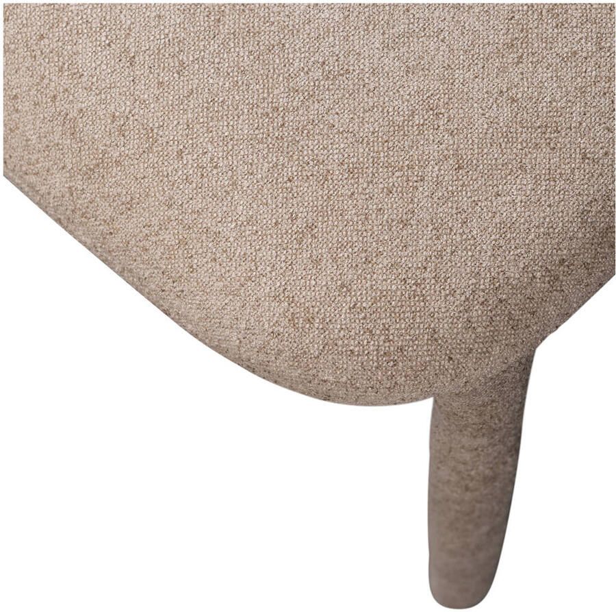 BePureHome Noble Eetkamerstoelen Polyester Zand Set van 2