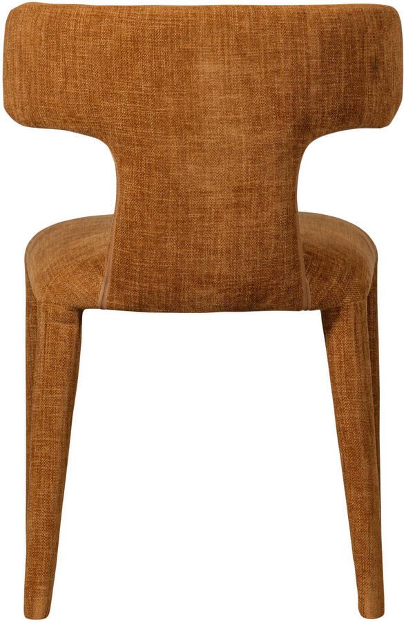BePureHome WOOOD Permit Eetkamerstoelen Polyester Cinnamon Set van 2 - Foto 2