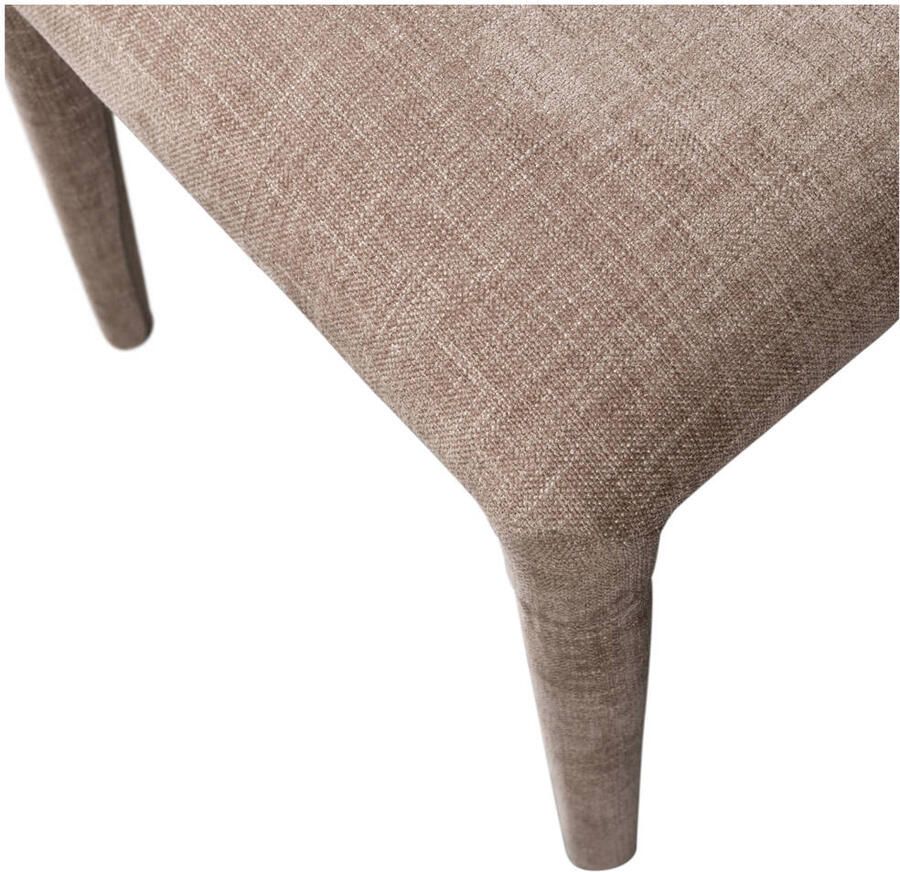 BePureHome WOOOD Permit Eetkamerstoelen Polyester Zand Set van 2 - Foto 2