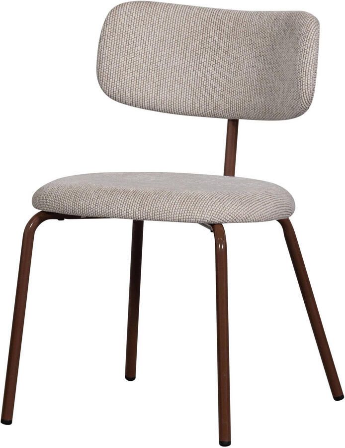 Woood Travis Eetkamerstoelen Polyester Off White Set van 2 - Foto 3