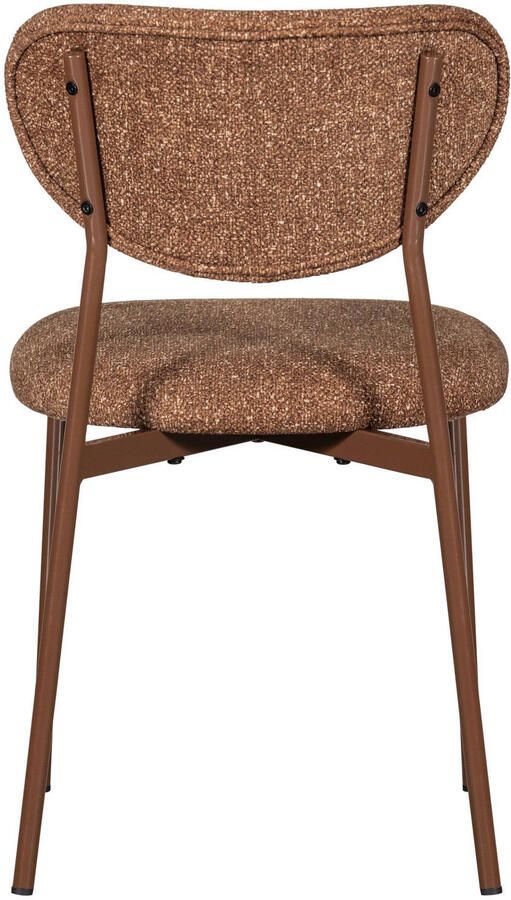 Woood Valor Eetkamerstoelen Polyester Bruin Set van 2 - Foto 2