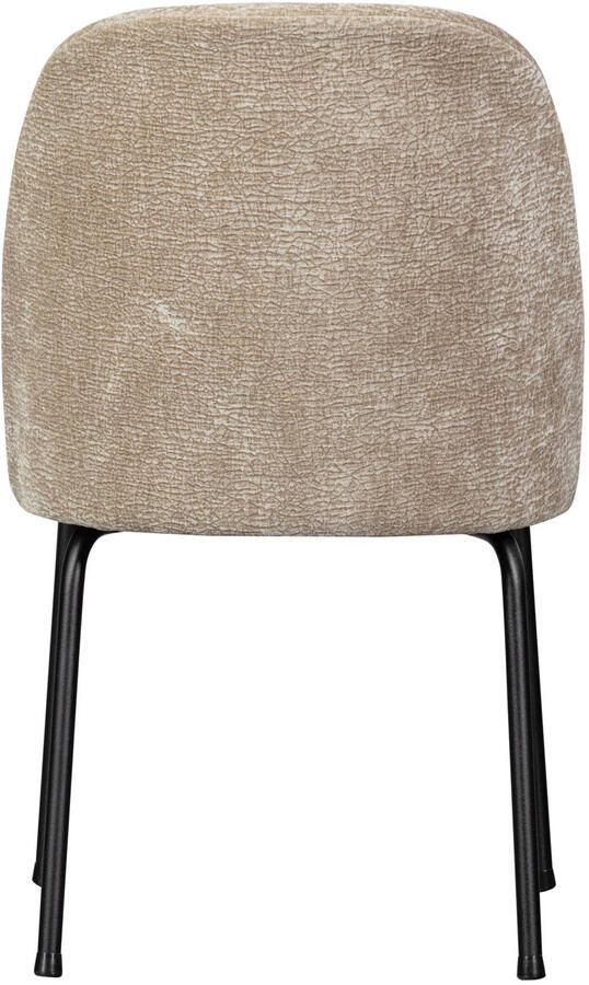 BePureHome Vogue Eetkamerstoelen Polyester Zand Set van 2 - Foto 2
