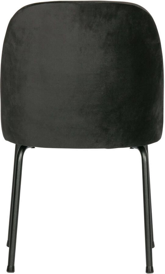 BePureHome eetkamerstoelen Vogue- Fluweel Zwart Set van 2 - Foto 2