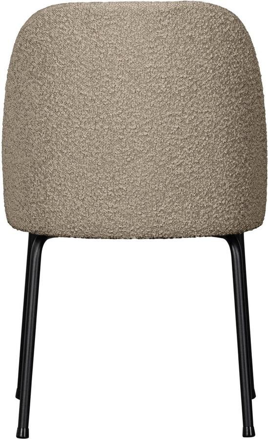 BePureHome WOOOD Vogue Eetkamerstoelen Bouclé Beige Set van 2 - Foto 3