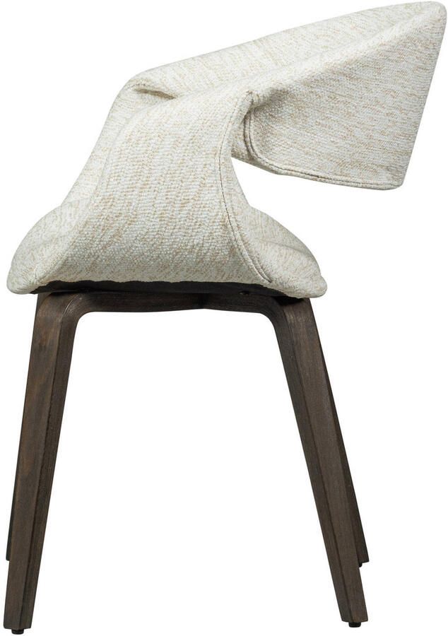 WOOOD Yossi Eetkamerstoelen Houten Bruine Poot Naturel Set van 2 - Foto 2