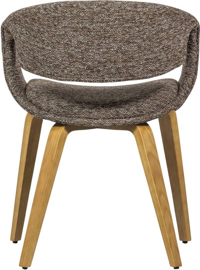 Woood Yossi Eetkamerstoelen Houten Naturel Poot Bruin Set van 2