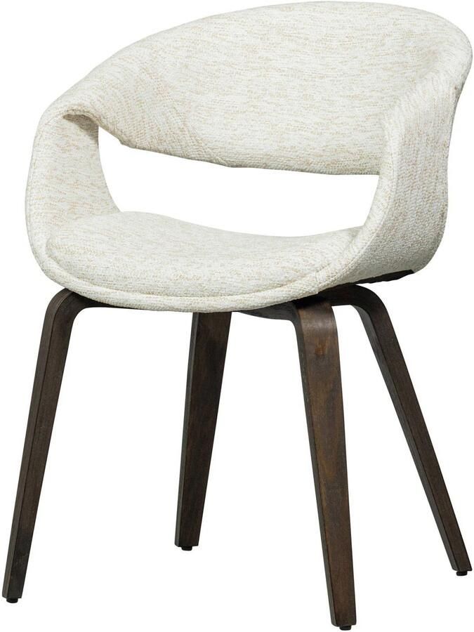 WOOOD Yossi Eetkamerstoelen Houten Bruine Poot Naturel Set van 2 - Foto 2