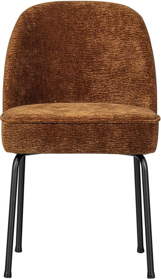 BePureHome Vogue Eetkamerstoelen Polyester Midden Bruin -Set van 2 - Foto 2