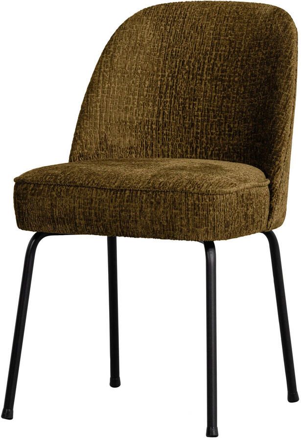 BePureHome WOOOD Vogue Eetkamerstoelen Velvet Brass Set van 2
