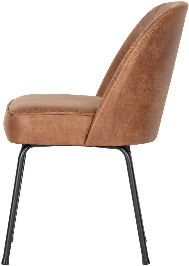 BePureHome eetkamerstoelen Vogue- Leer Cognac Set van 2 - Foto 2
