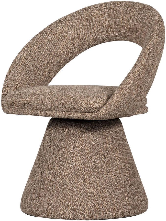 WOOOD Draaibare Eetkamerstoel Winter Geweven stof Naturel Melange - Foto 3