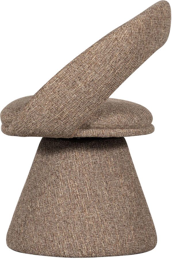 WOOOD Draaibare Eetkamerstoel Winter Geweven stof Naturel Melange - Foto 2