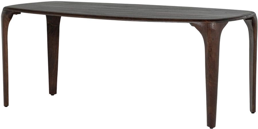 WOOOD Fiore Eettafel Mango Hout Walnoot 76x190x95 - Foto 3