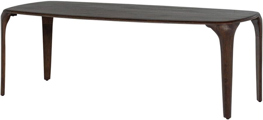 WOOOD Fiore Eettafel Mango Hout Walnoot 76x230x95