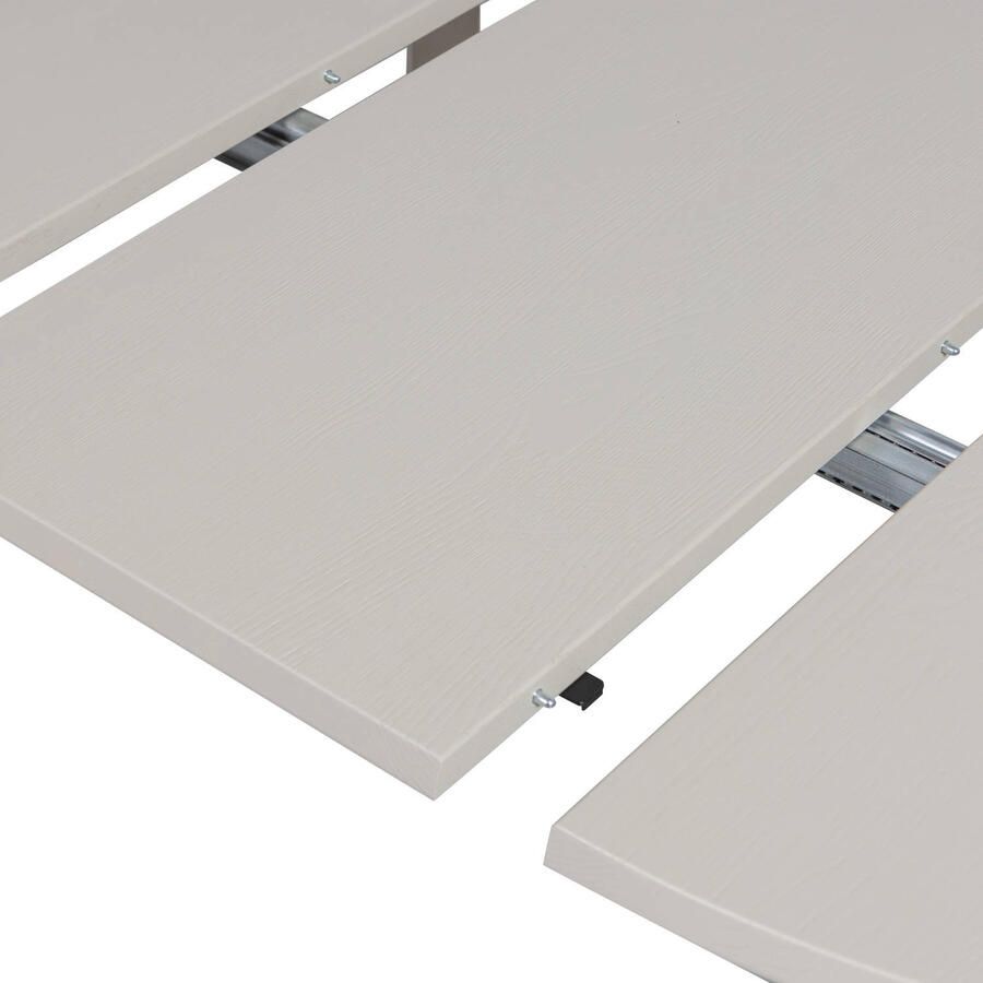 WOOOD Janne Uitschuifbare Eettafel Rond 120Ø cm Eiken Dakargrau