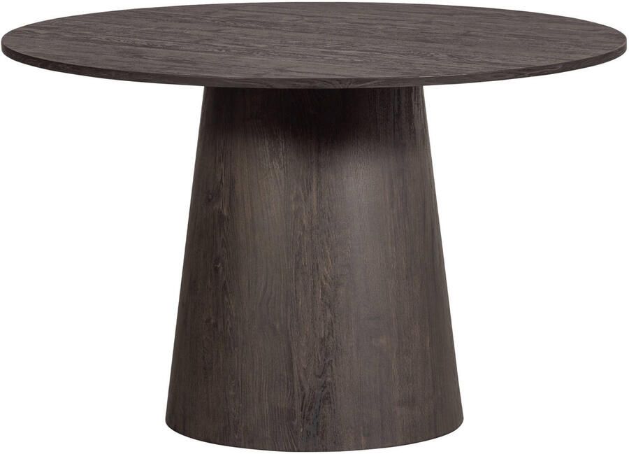 WOOOD Exclusive Ronde Eettafel Maan MDF 120cm donkerbruin Japandi - Foto 7