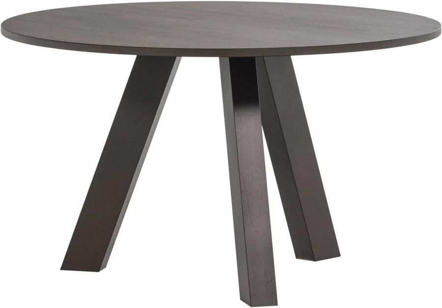 WOOOD Rhonda Eettafel Ø129 CM Eiken Middenbruin 75x129x129