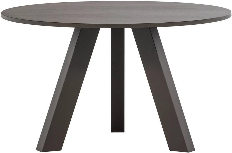 WOOOD Rhonda Eettafel Ø129 CM Eiken Middenbruin 75x129x129 - Foto 3