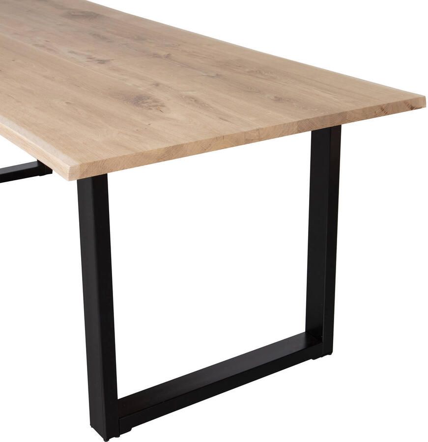 WOOOD Tablo Boomstam Tafel met U-poot Eiken 75x180x90