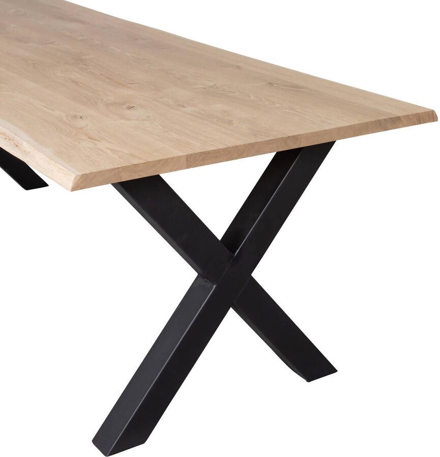 WOOOD Tablo Boomstam Tafel met Alkmaar Poot Eiken 75x180x90