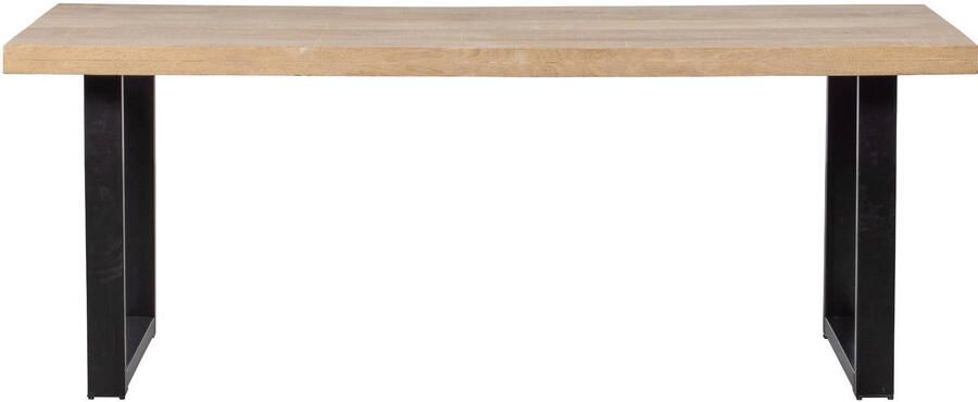 WOOOD Tablo Tafel met U-Poot Mango Metaal 75x180x90 - Foto 2