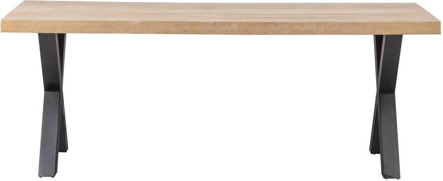 WOOOD Tablo Tafel met Alkmaar Poot Mango Metaal 75x180x90 - Foto 3