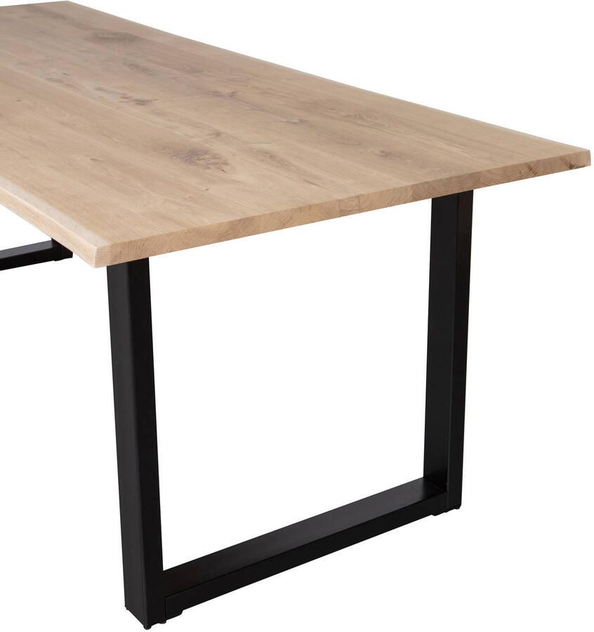 WOOOD Tablo Boomstam Tafel met U-poot Eiken 75x220x90