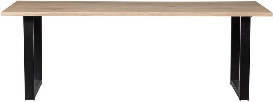 WOOOD Tablo Boomstam Tafel met U-poot Eiken 75x220x90 - Foto 2