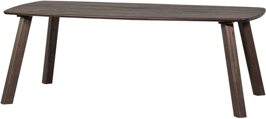 WOOOD Deens Ovale Eettafel Tablo Eikenhout 220 x 100cm Mystic Bruin