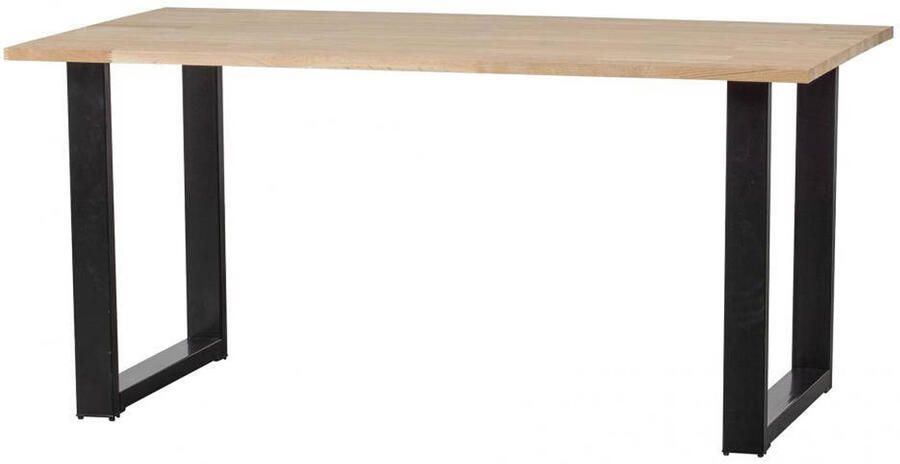 WOOOD Eettafel Tablo met U-poot 160 x 90cm Onbehandeld - Foto 3