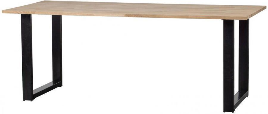 WOOOD Eettafel Tablo met U-poot 200 x 90cm Onbehandeld - Foto 3