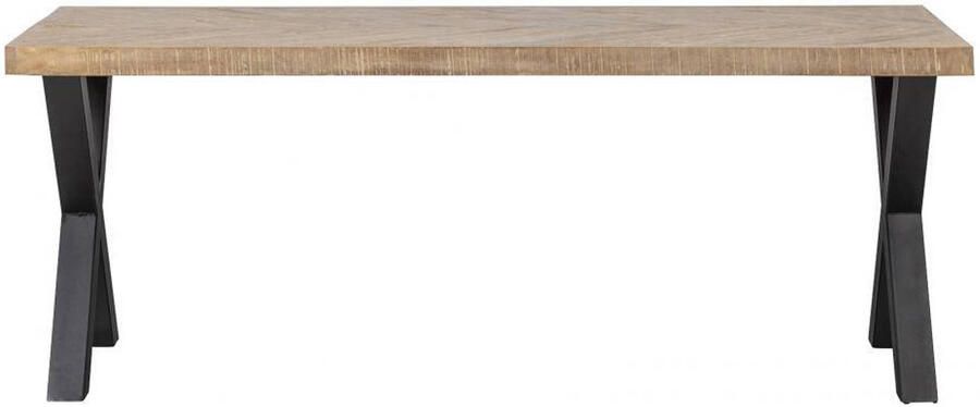 WOOOD Tablo Tafel Visgraat met Alkmaar Poot Mango 75x200x90 - Foto 2