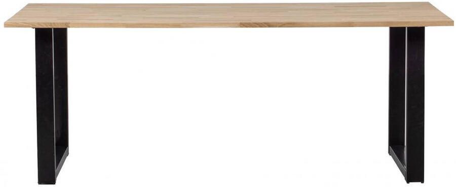 WOOOD Eettafel Tablo met U-poot 200 x 90cm Onbehandeld - Foto 2