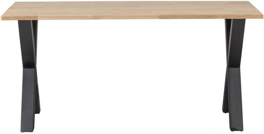 WOOOD Tablo Tafel met Alkmaar Poot Eiken Metaal 75x160x90 - Foto 2