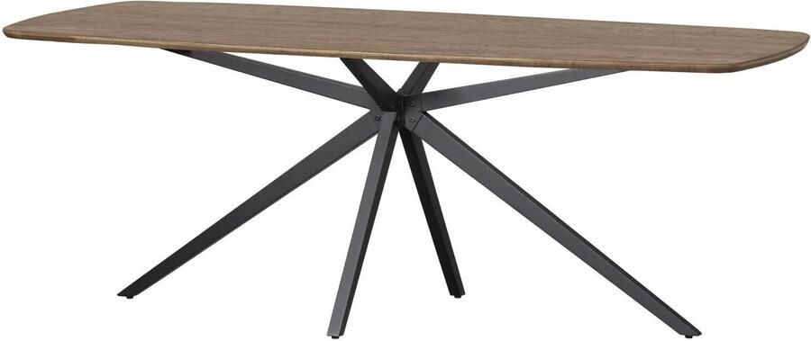 WOOOD Tablo Eettafel Deens Ovaal VJ 220 cm Eikenhout -Cashmere Brown