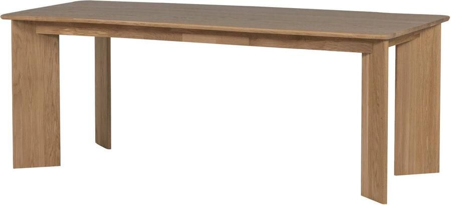 WOOOD Tablo Eettafel Afgerond DL 180 cm Eikenhout Transparant
